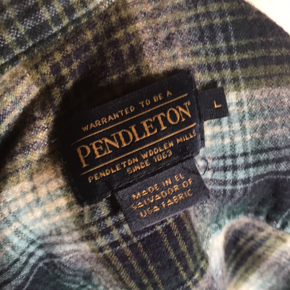Pendleton Long Sleeve Button Down Flannel Shirt I… - image 6